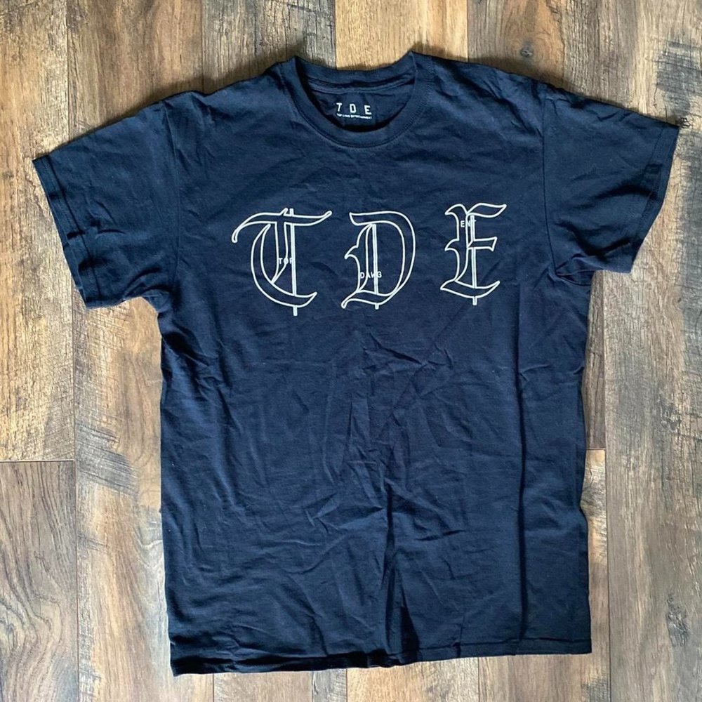 USED Tde Label Tshirt MENS SIZE MEDIUM Hip Hop RAP Kendrick Lamar SZA Streetwear